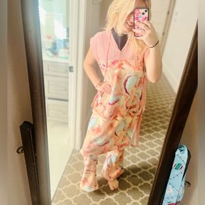 NWT Free People Movement All That Set Printed Multi Set includes Vest an…